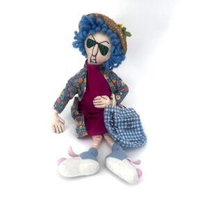 VTG Hallmark Plush Maxine 15" Shelf Sitter Doll Don’t Worry Be Crabby Bag